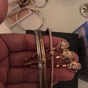 Henri Bendel bracelets and hair pins